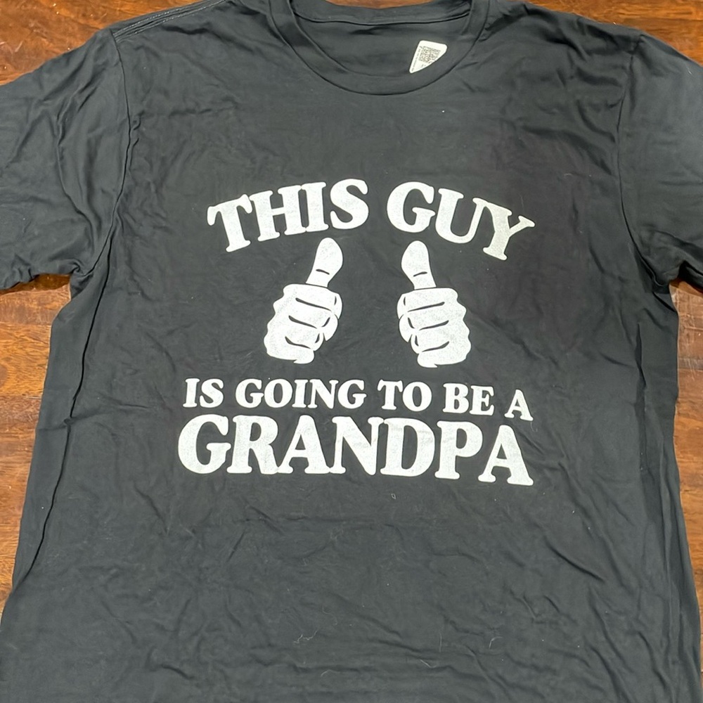 “This Guy is Going To Be A Grandpa” shirt for a grandfather to be!